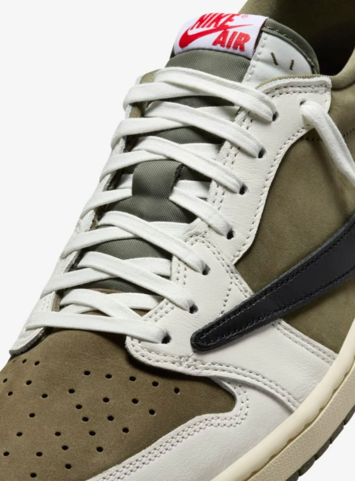 Jordan 1 Retro Low Reverse Olive X Travis Scott